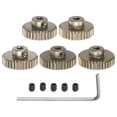 thumbnail image 1 of M0.6 Pinion Gear Set 3.175mm (1/8") Shaft 29T 30T 31T 32T 33T Aluminum Alloy Motor Gears for RC Car (5 Packs), 1 of 5