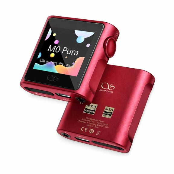 M0 Pura HiFi Music Player,Hi-Res MP3 Player,DAC/AMP,2X CS43131 DAC,Bluetooth 5.0,APP Control,LDAC/SBC/AAC,3.5mm/Type-C Jack,Support USB Audio 384kHz /32bit,250mW@32Ω,MTouch OS (M0 Pura BP)