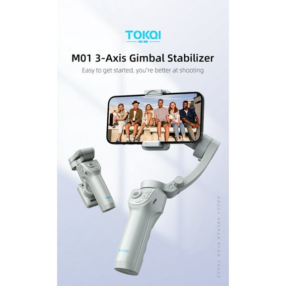 M01 Smart Handheld Three-Axis Anti-Shake Stable Follow-up Camera Ptz Live Broadcast Photography Tripod Artifact Camera Bluetooth Handheld