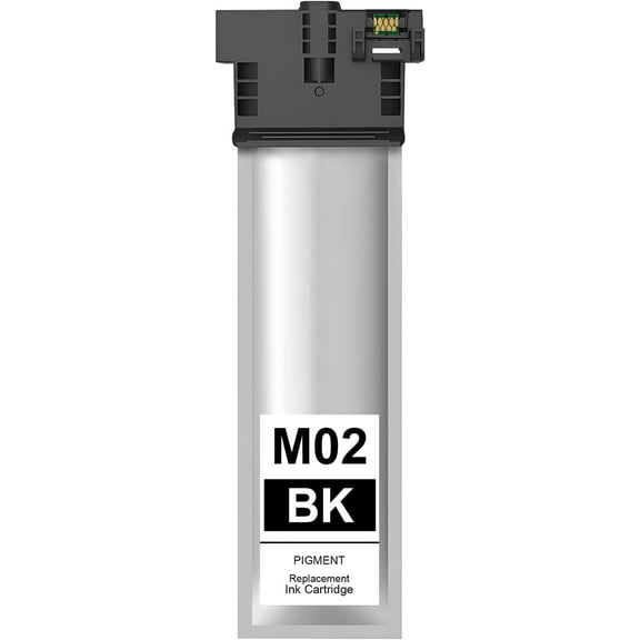 M02 Black Ink Cartridge M02120 with Chip for Workforce Pro WF-M5799 WF-M5299 (1 Pack)