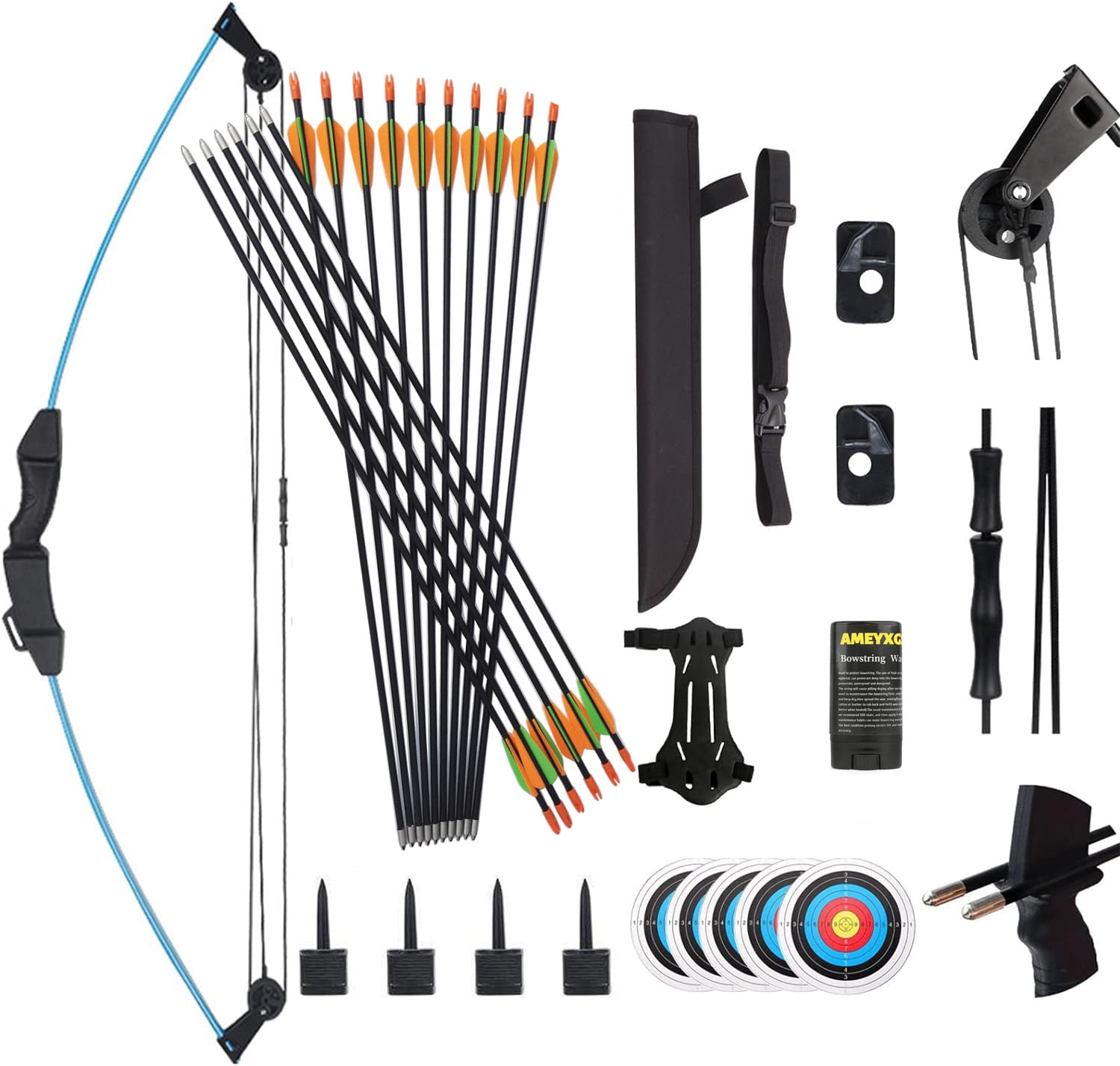 M021 Compound Bow and Arrow Set for Youth Kids Beginner