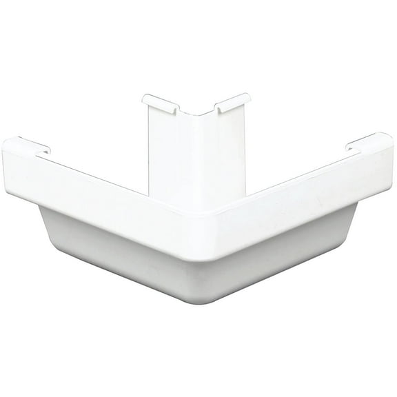 Amerimax Gutter Outside Miter K-Style Traditional Vinyl - White 5-In. - 44 Pack