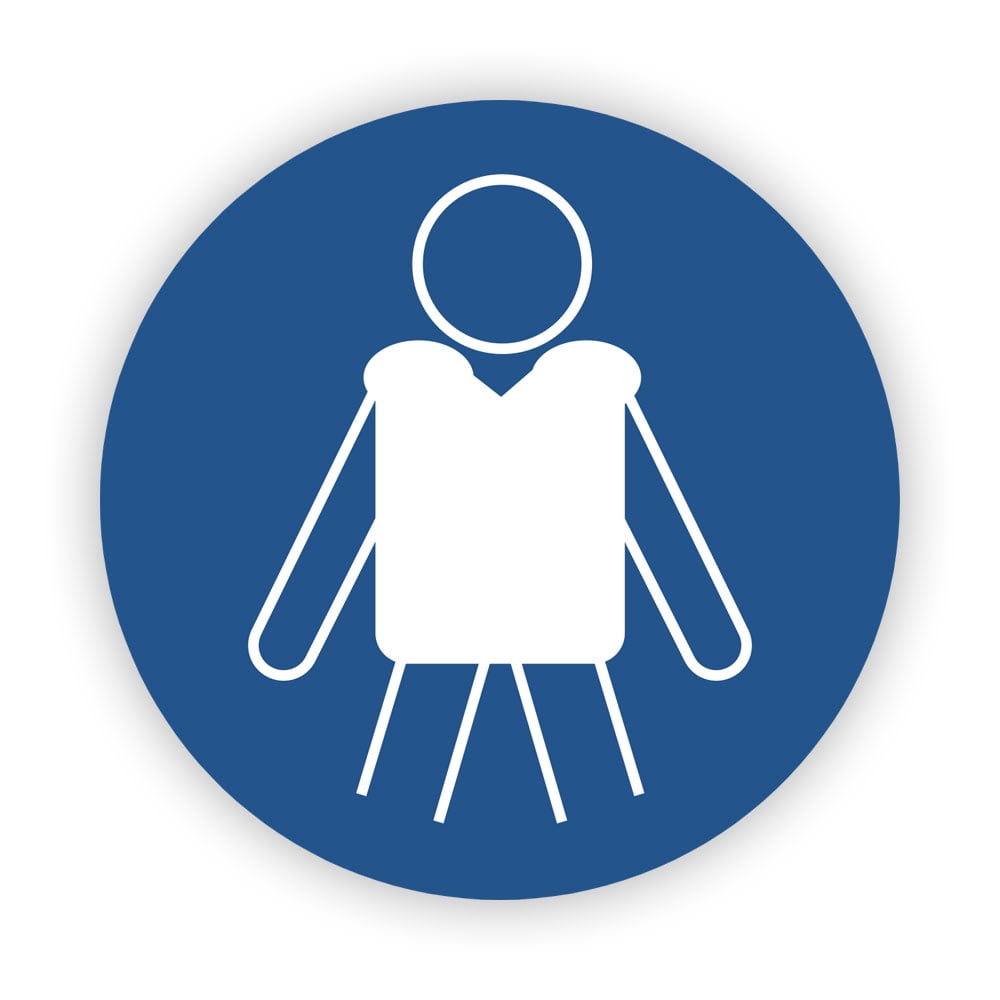 M053 Wear Personal Floatation Device (Pfd) (Lifejacket) Sticker Decal