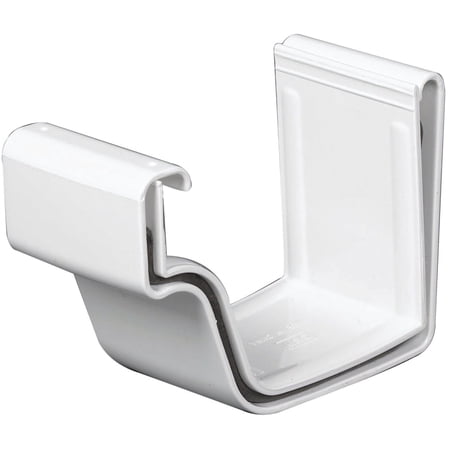 Amerimax Home Products Gutter Slip Joint Connector K-Style Vinyl - White, 2-Pc, 5-In, 50-Pack