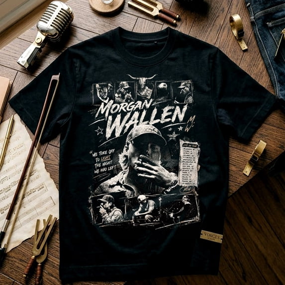 M0rg@n W@len Vintage Tou T-Shirt, Music Graphic Tee