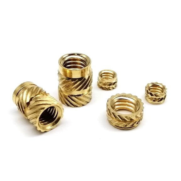 M1.4 M1.6 M2 M2.5 M3 M4 M5M6 Brass Copper Twill Knurled Thread Hot Heat Melt Injection 3D Print Embed Insert Nut Screw Kit Set
