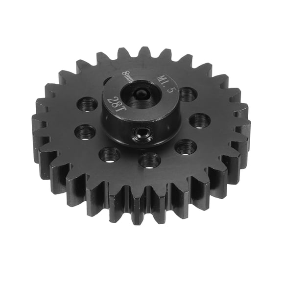 M1.5 28T Pinion Gear Set with Adapter Shaft, 1.8" x 1.8" Motor Gears
