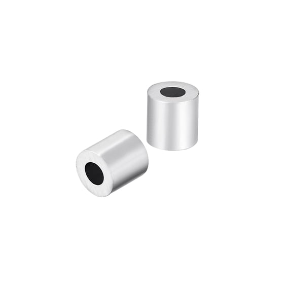 M1.5 Aluminum Sleeve Crimp 1.5mm Steel Wire Rope Button Stop 20 Pcs