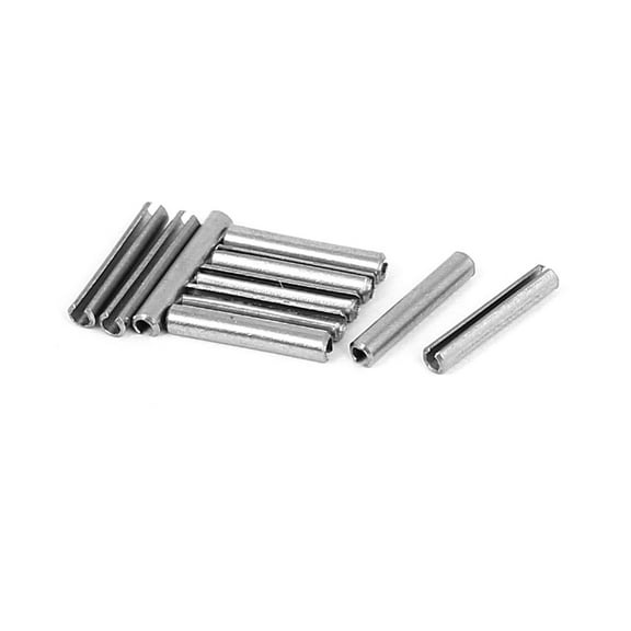 M1.5x10mm 304 Stainless Steel Split Spring Roll Dowel Pins Fasteners 10Pcs