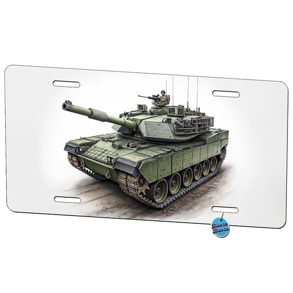 M1 Abrams US Main Battle Tank Metal Novelty License Plate