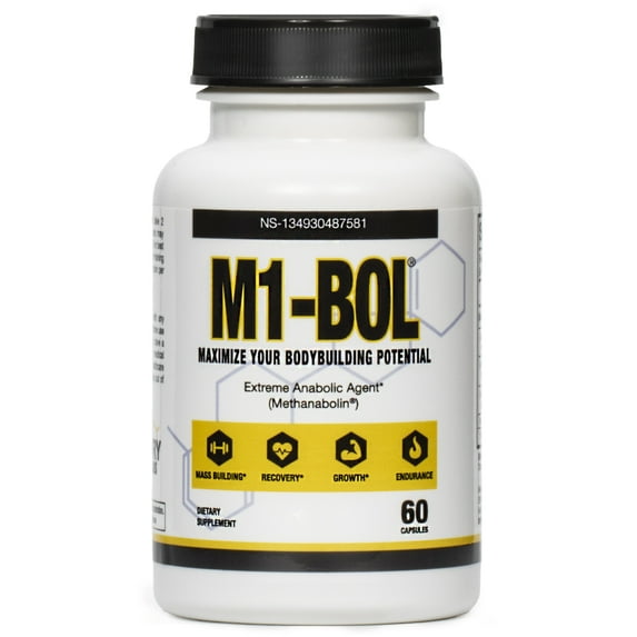 M1-BOL Avry Labs Extreme Anabolic Supplement – Dietary Supplement w/Turkesterone to Support Muscle Growth, Strength, Recovery & Naturally Support Optimal Testosterone Levels – Vegan, 60 Capsules