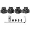 thumbnail image 1 of M1 Mod1 Pinion Gear Set 5mm Shaft 16T 17T 18T 19T Motor Gears with 3.17mm Coupler for RC Car (4 Packs), 1 of 6