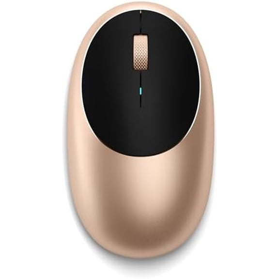 Satechi M1 Wireless Bluetooth Mouse, USB-C Rechargeable, Compact & Portable, for MacBook Air/Pro M5/M4, iPad Air/Pro M5/M4/M3, iPad mini, Mac mini, iMac & Windows - Gold