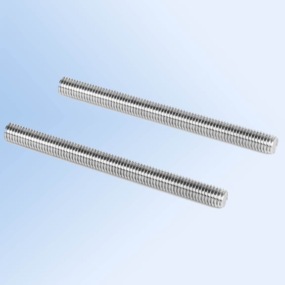 M10-1.5 Fully Threaded Rod, 304 Stainless Steel 18-8, Right Hand Threads, 2 PCS