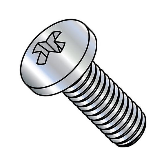 M10-1.5X16 Din 7985 A Metric Phillips Pan Machine Screw Full Thread Zinc (Pack Qty 750) BC-M1016D7985A