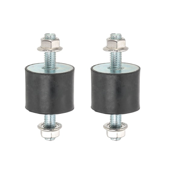 M10 40x25mm Rubber Isolator Mounts Shock Absorber Anti-Vibration Isolation Damping Mounts, 2 Pcs