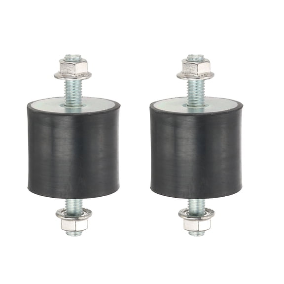 M10 50x50mm Rubber Isolator Mounts Shock Absorber Anti-Vibration Isolation Damping Mounts, 2 Pcs