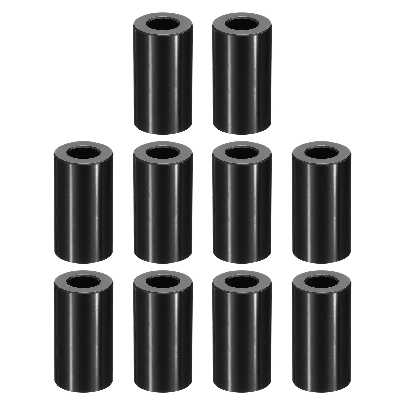 M10 Aluminum Spacers, 10 Pcs Metal Spacer Aluminum 3/8" ID x 3/4" OD x 1-1/2" L Standoff for 3/8" or M10 Screw Bolts