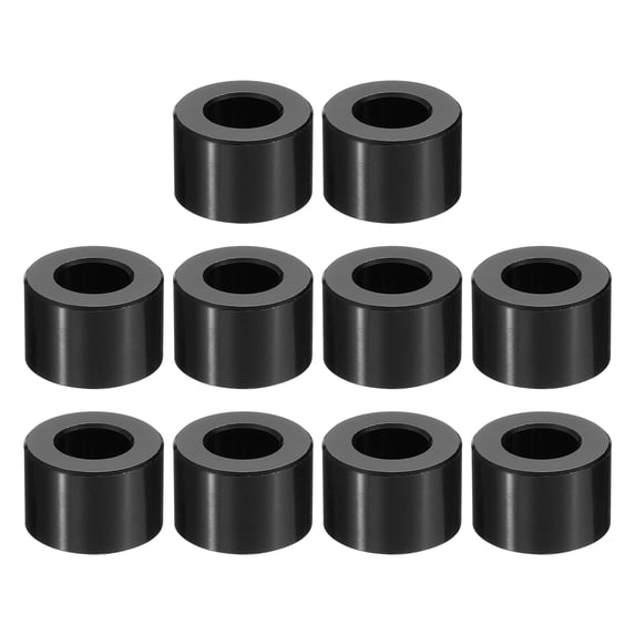 M10 Aluminum Spacers, 10 Pcs Metal Spacer Aluminum 3/8" ID x 3/4" OD x 7/16" L Standoff for 3/8" or M10 Screw Bolts