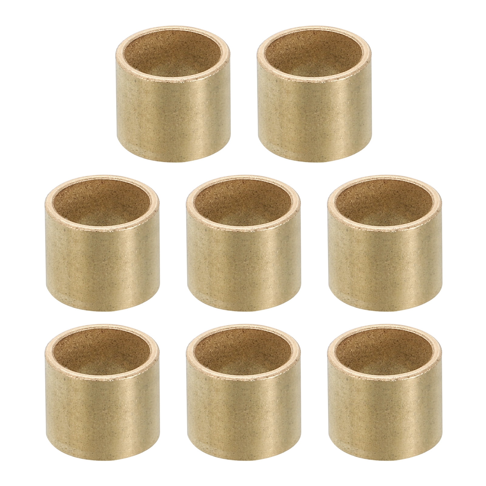 M10 Brass Spacers, 8 Pcs Metal Spacer Brass 10mm ID x 12mm OD x 10mm L Screw Standoff for 3/8