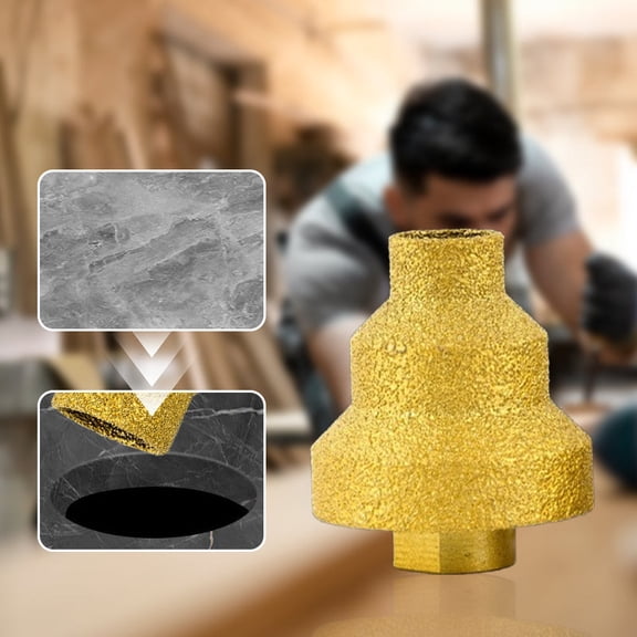 M10 Core Drill Bit Hole Enlargement Drill Bit for Tile Quartz Marble Stone Angle Grinder Trimming Chamfering Reaming