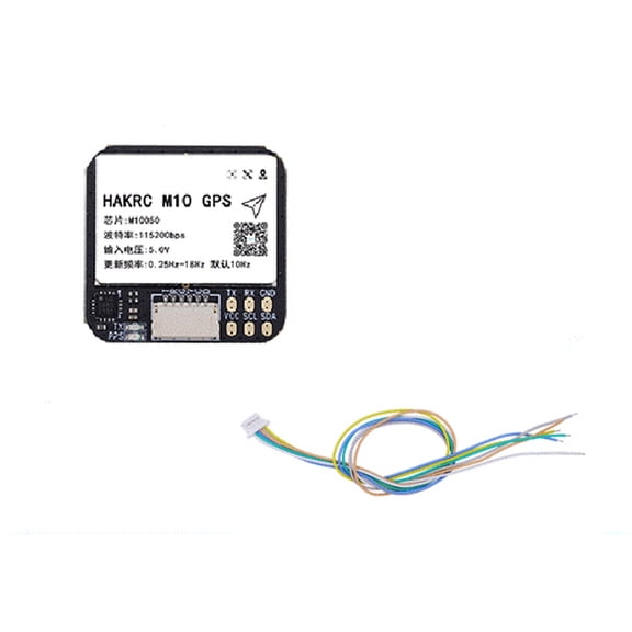 M10 GPS Module Built-in QMC5883 Compass Flash Chip GPS+BDS+ 25x25mm for RC FPV Long Range Airplane,1 x GPS Module 1 x Cable