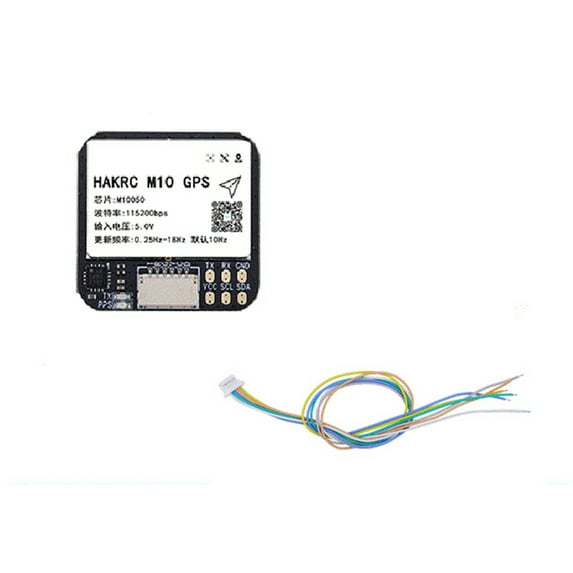 M10 GPS Module Built-in QMC5883 Compass Flash Chip GPS+BDS+ 25x25mm for RC FPV Long Range Airplane,1 x GPS Module 1 x Cable