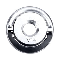 M10/M14/M5/8-11 Angle Grinder Flange Nut with Quick-Lock Mechanism - Durable Polishing Tool for Grinders and Metal/Non-Metal Surfaces, Durable Angle Grinder Shaft Nuts, 1Pc(Silver1,1.7x1.7")