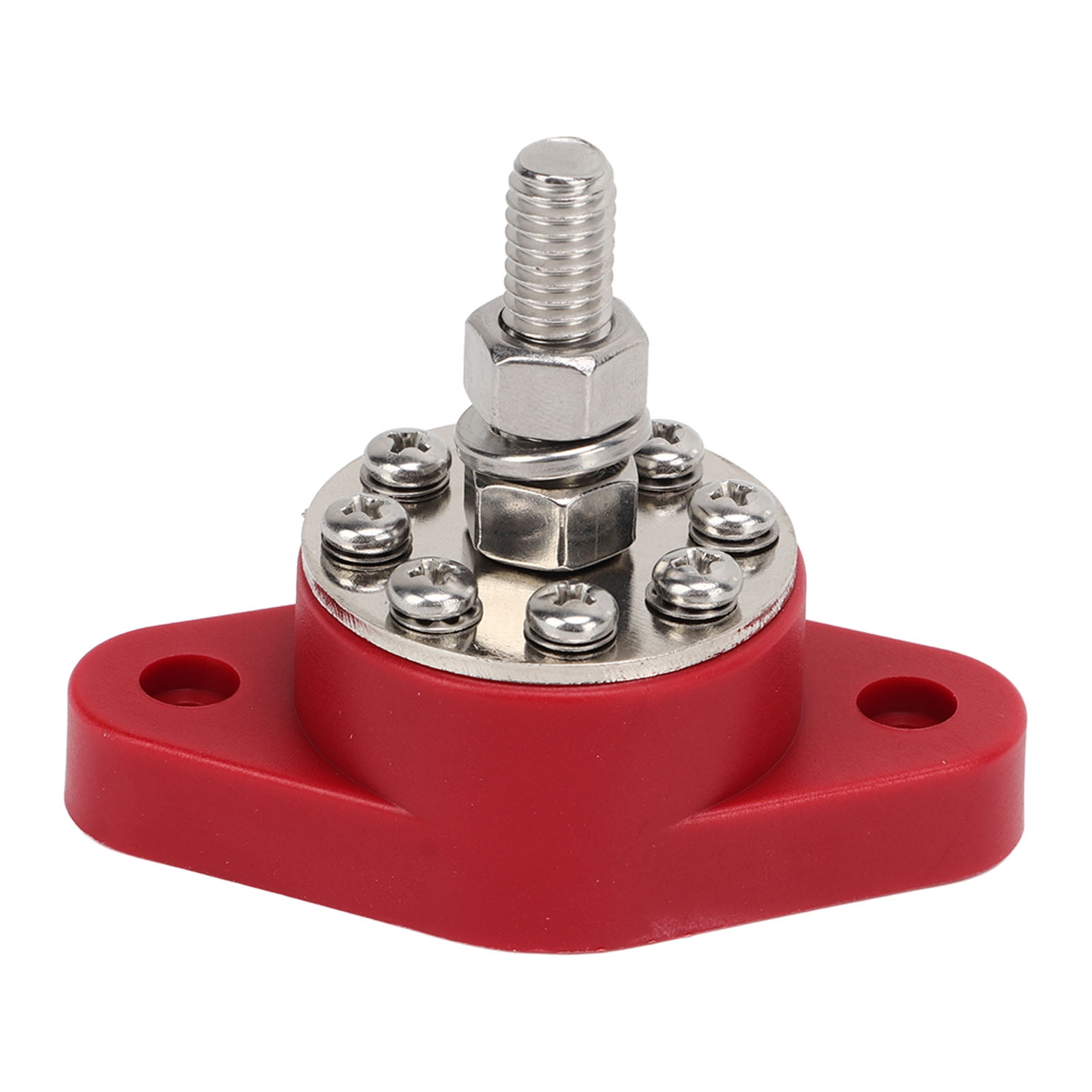 M10 Power Distribution Terminal, 3/8in Battery Junction Block Sturdy Structure High Conductivity