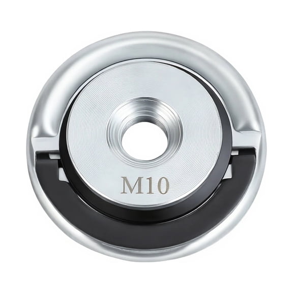 M10 Quick Release Angle Grinder Nut Angle Grinding Tool Flange Nuts Self-Locking Angles Grinder Flange Nut Lock Replacement with Pull Ring for Replacement Fixing Cutting Discs