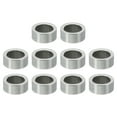 thumbnail image 1 of M10 Stainless Steel Spacers, 10 Pcs Metal Spacer Stainless Steel 10.2mm ID x 14mm OD x 6mm L for 3/8" M10, 1 of 5