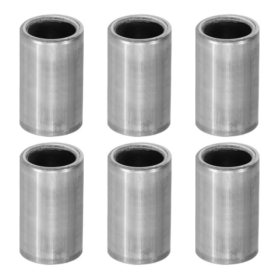 M10 Steel Spacers, 6 Pcs Metal Spacers Steel 10.2mm ID x 14mm OD x 30mm L Carbon Steel Spacer Screw Standoff Round for 2/5in or M10 Screw Bolts