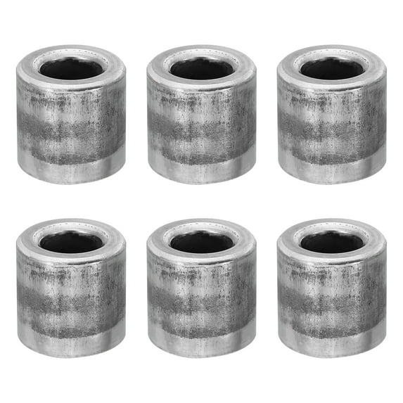 M10 Steel Spacers, 6 Pcs Metal Spacers Steel 10mm ID x 20mm OD x 20mm L Carbon Steel Spacer Screw Standoff Round for 2/5in or M10 Screw Bolts