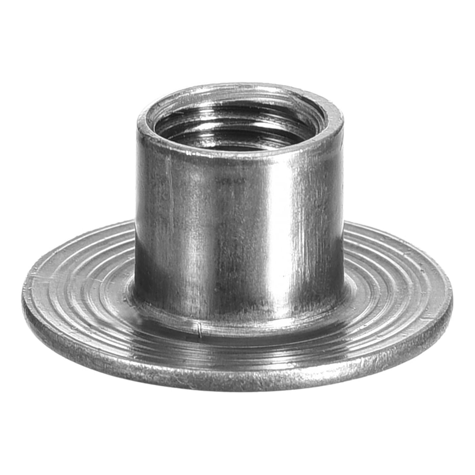 M10 Tnuts, 24 Pack Carbon Steel Tee Nuts, Round Base Weld Nuts 12mm Height