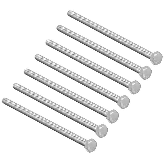 M10 Thread 30mm Hex Screws Bolts 304 Stainless Steel 5 Pack