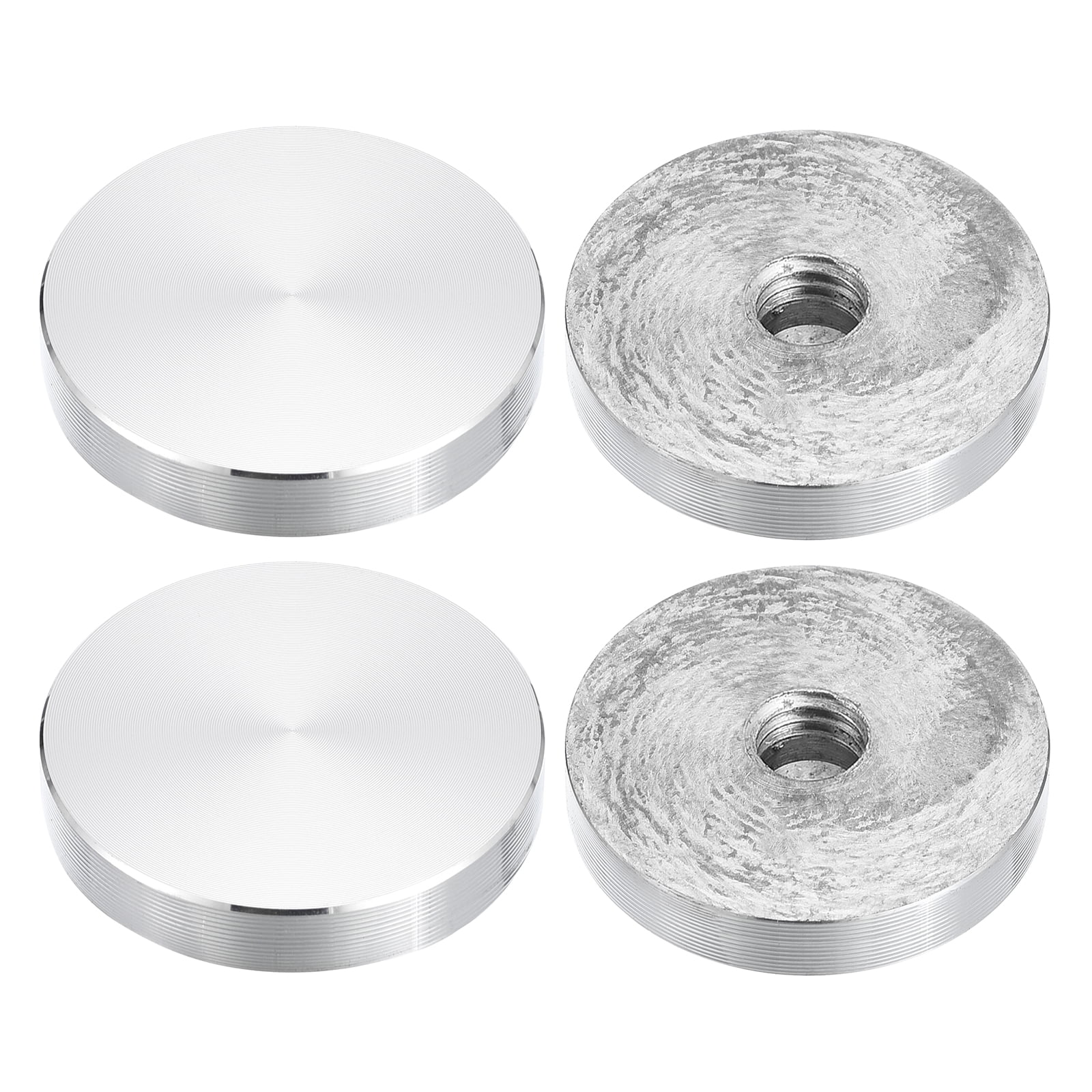 M10 Thread 40mm Diameter Round Shape Aluminum Disc Hardware 4pack