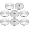 thumbnail image 1 of M10 Thread 50mm Diameter Round Shape Aluminum Disc Hardware 8pack Aluminum Circle Disc Glass Top Adapter for Glass Table, 1 of 5