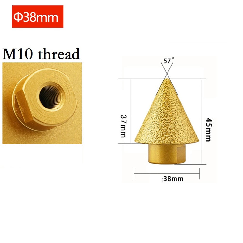 M10 Thread Diamond Chamfer Countersink Bits Cone Carve Polishing