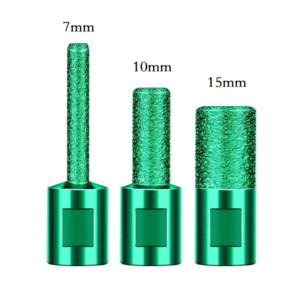 M10 Thread Vaccum Brazed Straight Router Bit Milling Cutter 7/10/15mm ...