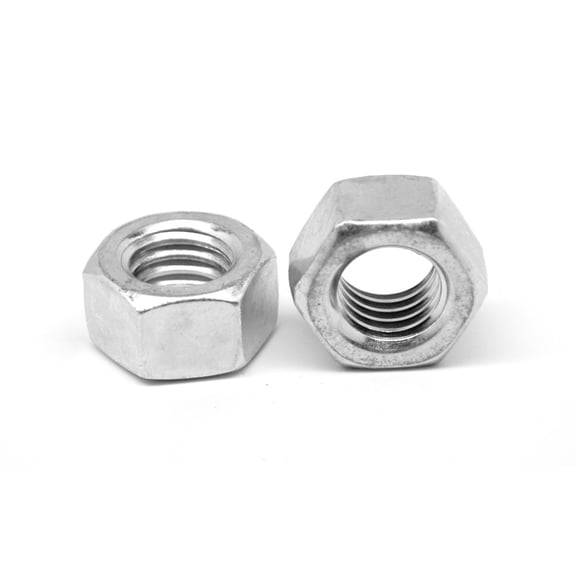 M10 x 1.00 Extra Fine Thread Class 8 Finished Hex Nut Medium Carbon Steel Zinc Plated Pk 25