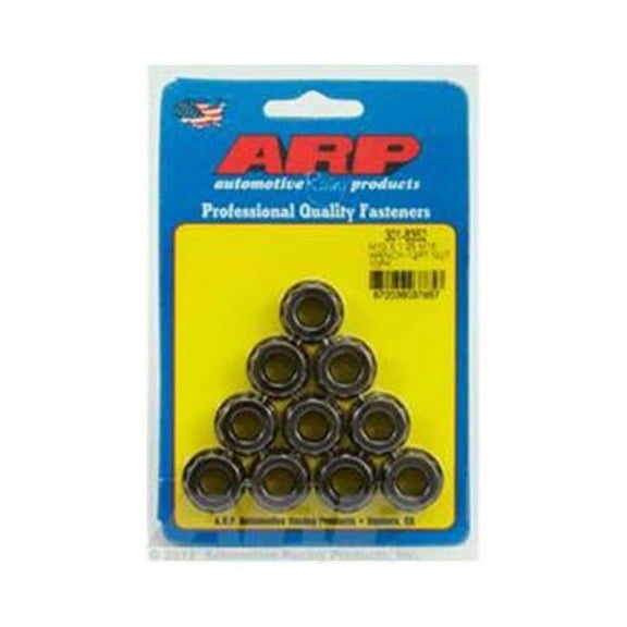 M10 x 1.25 & M16 Socket 12 Point Nut Kit, Black Oxide - Pack of 10