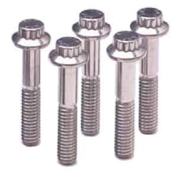 M10 x 1.25 x 80 in. 12PT SS Bolts, Pack of 5
