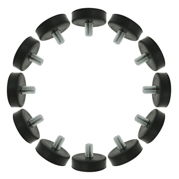 M10 x 15 x 43mm Leveling Feet Adjustable Leveler for Furniture Table Leg 12pcs