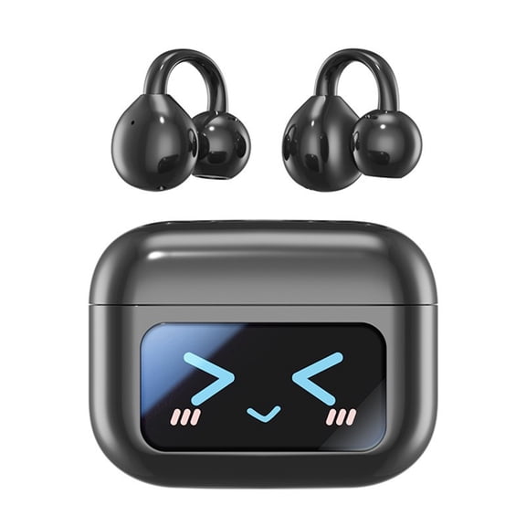 M100 LED Screen Anti-Loss Headphone AI Noise Reduction with HIFI Sound Bluetooth V5.4 Earphone Open Ear-Hook Earbuds