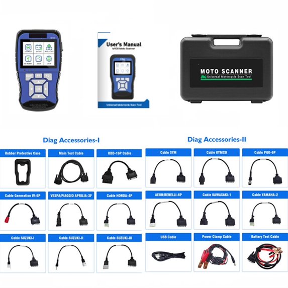 M100 Motorcycle Diagnostic Tool Universal Motorbike Scanner 2in1 M100 PRO Motor Scan Battery Tester Free Shipping ,Fast and Accurate Precise