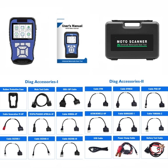 M100 Motorcycle Diagnostic Tool Universal Motorbike Scanner 2in1 M100 PRO Motor Scan Battery Tester Free Shipping ,Fast and Accurate Precise
