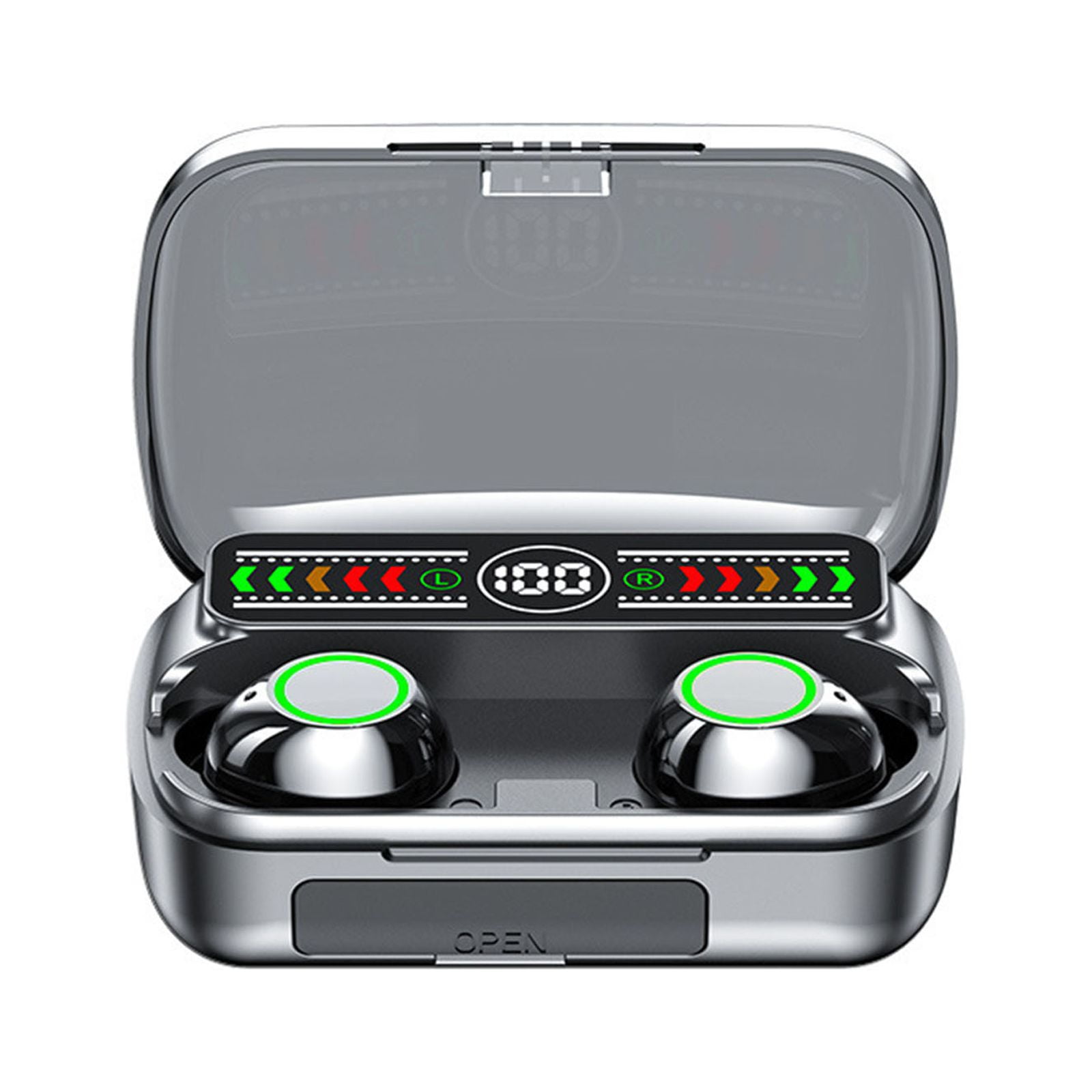 M100 Wireless Bluetooth Headset 5.3 Digital Display Earless High Tech Headset Long Range Earbone