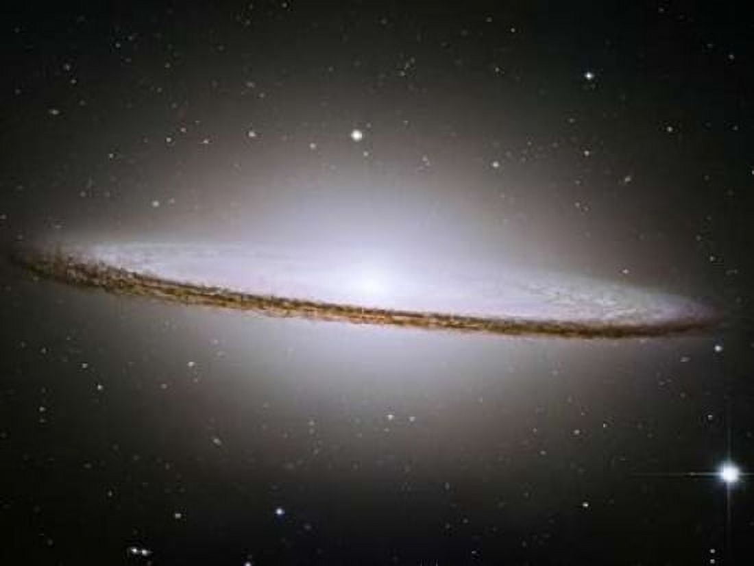 M104 - The Sombrero Galaxy - Visible Light Canvas Art - NASA (18 x 24)