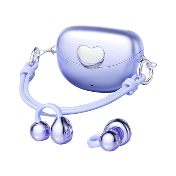 M106 Simple Love Design Bluetooth Earbuds Wireless Mini Bag Style Earphones With Charging Case Long Playtime Stereo Sound Comfort Fit For Daily Use Gift Idea