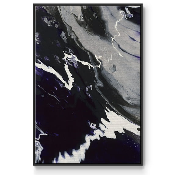M108 Framed Premium Gallery Wrapped Canvas - Ready to Hang - 25 x 37 - Black Floating Frame
